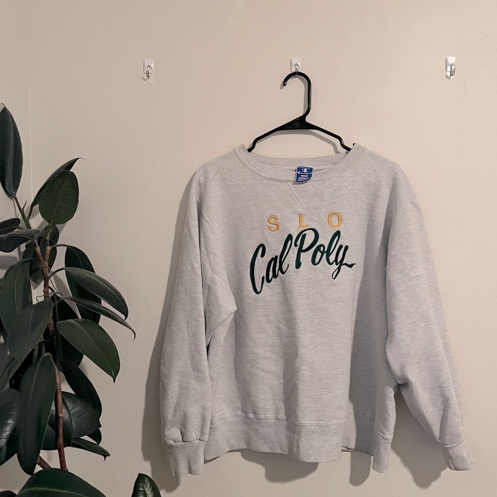 💘OVERSIZED CHAMPION CAL POLY SLO CREW✨
